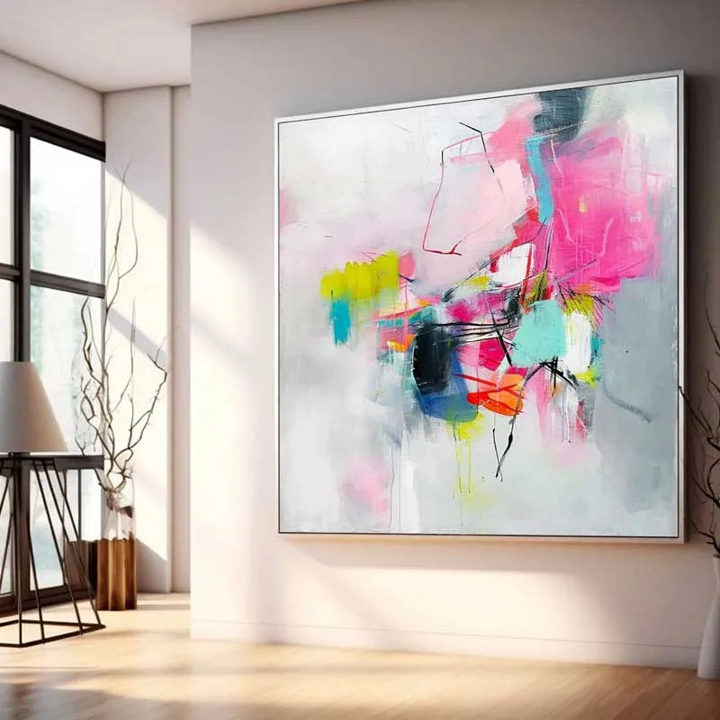 Huge Thick Texture 100% Hand Painted Modern Abstract Oil Painting On Canvas Wall Art  For Living Room Home Decoration No Frame